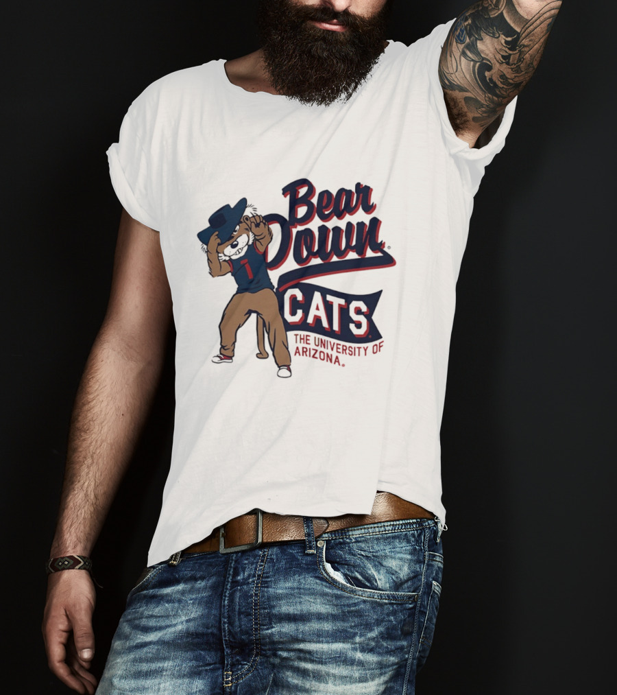 Bear Down Cats University Of Arizona Wildcat Spirit T-Shirt