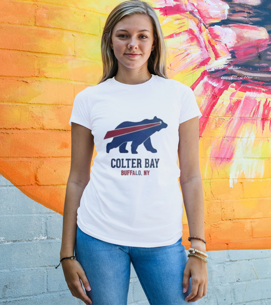 Buffalo Bills Colter Bay NY Beers Make Me Wanna Shout T-Shirt