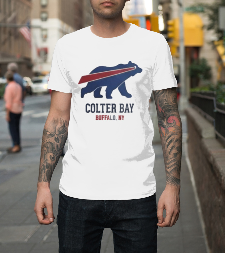 Buffalo Bills Colter Bay NY Beers Make Me Wanna Shout T-Shirt
