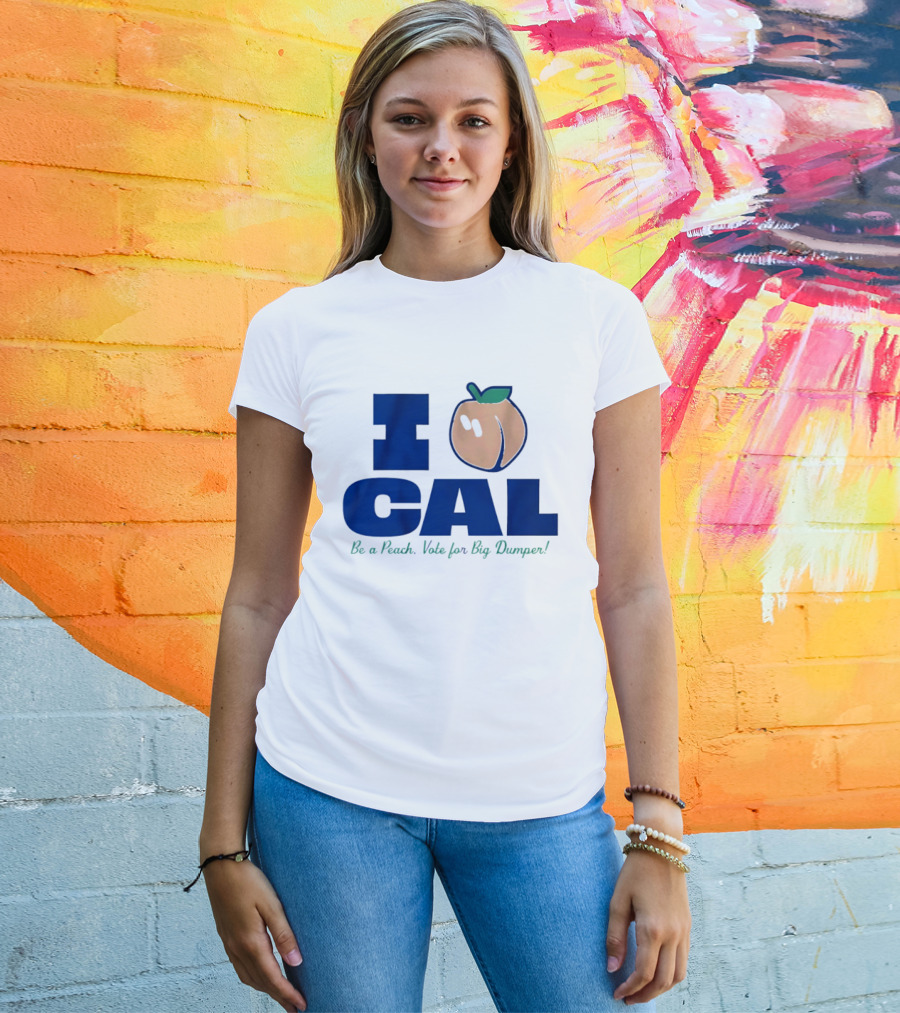 I Love Cal Peach Vote For Big Dumper Cal Raleigh T-Shirt