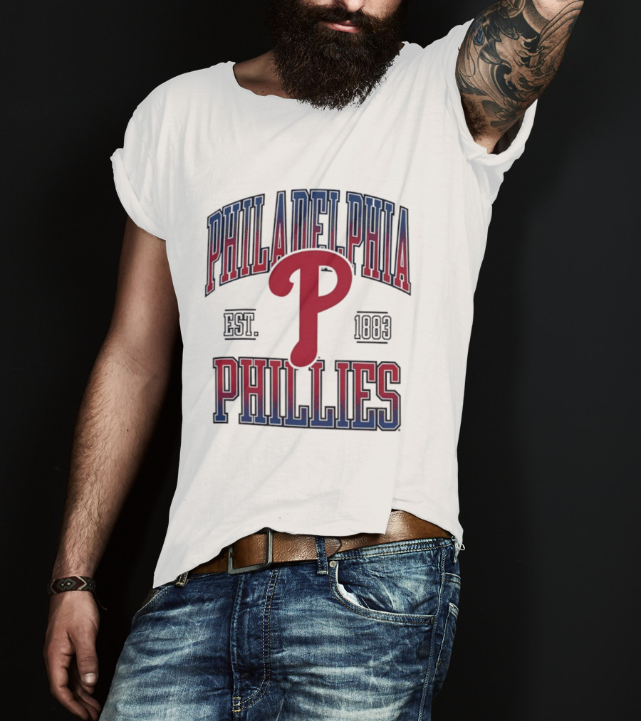 Philadelphia Phillies Est 1883 MLB Baseball P Icon Classic Team T-Shirt