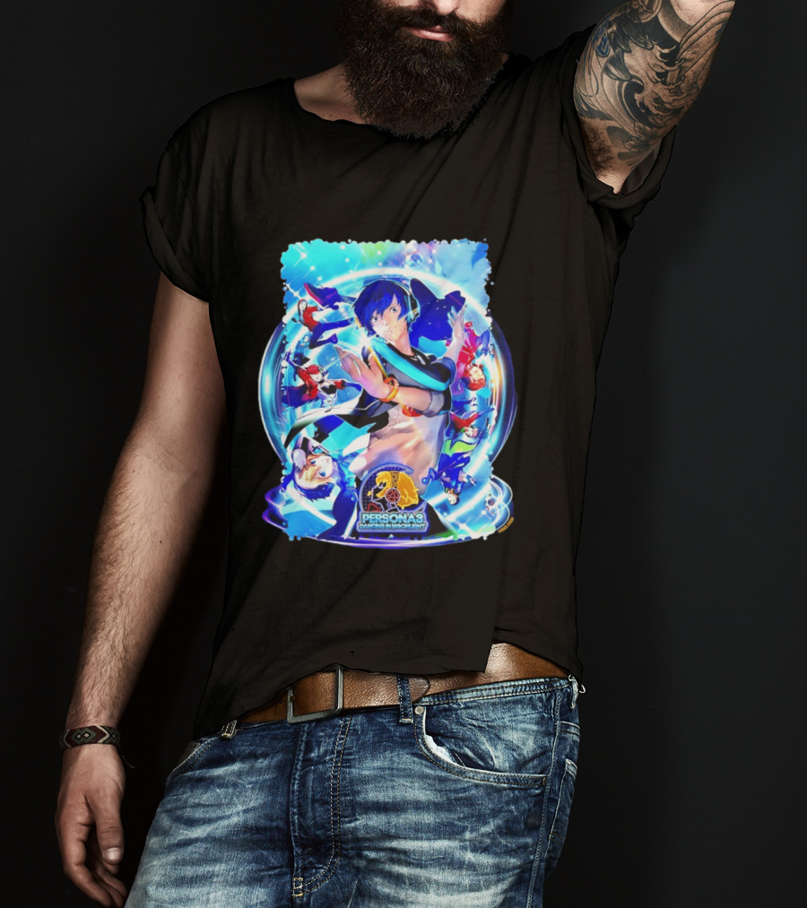 Persona 3 Dancing In Moonlight ATLUS Colorful Character Collage T-Shirt