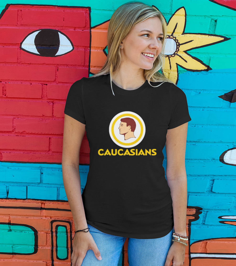 Caucasians Satire Sports Humor Caucasian Face T-Shirt