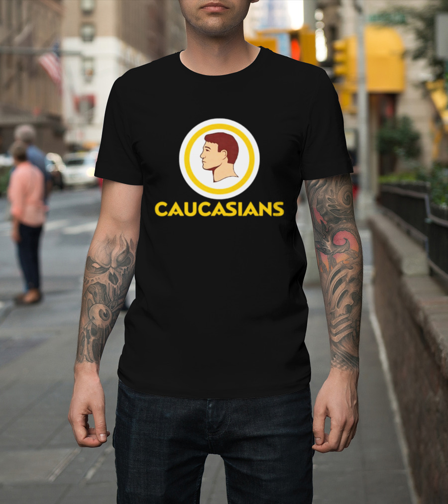 Caucasians Satire Sports Humor Caucasian Face T-Shirt