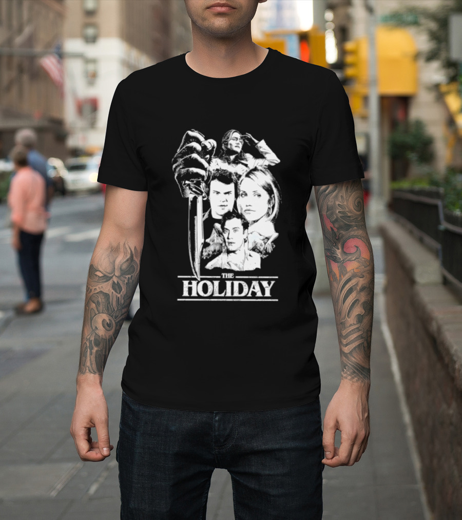 Kate Winslet Jack Black Cameron Diaz Jude Law The Holiday Horror Slasher Mashup T-Shirt