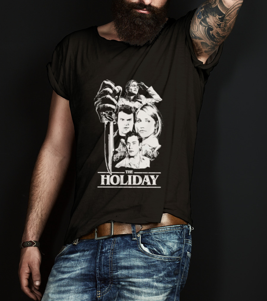 Kate Winslet Jack Black Cameron Diaz Jude Law The Holiday Horror Slasher Mashup T-Shirt
