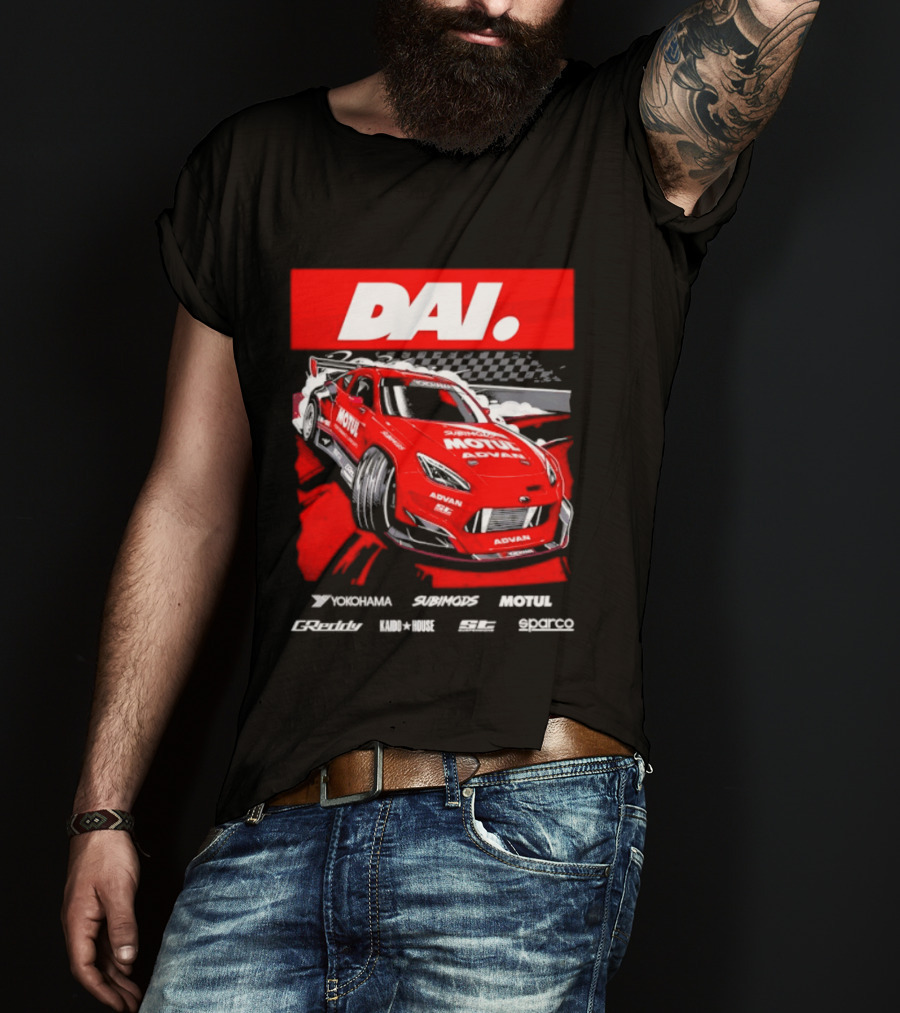 Dai Yoshihara Motul Advan Subimods Greddy Kaido House Sparco Yokohama Racing Car T-Shirt