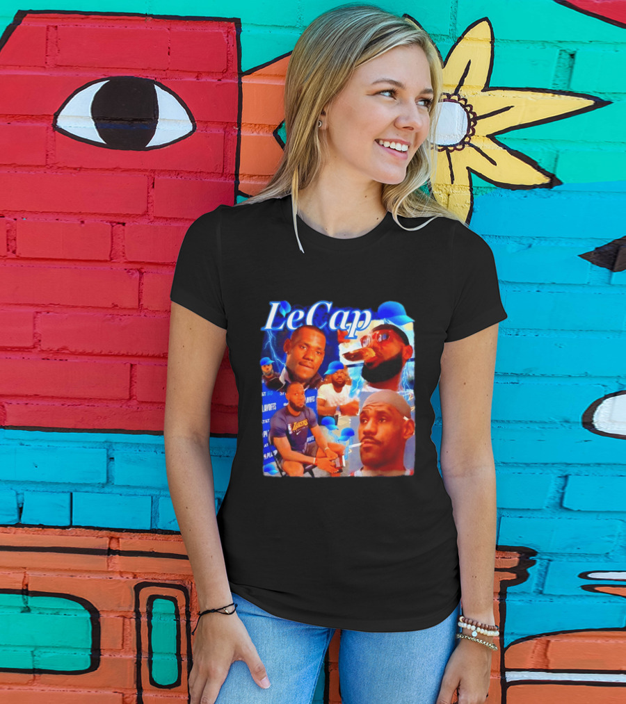 LeBron James LeCap Lakers Playoffs Meme T-Shirt