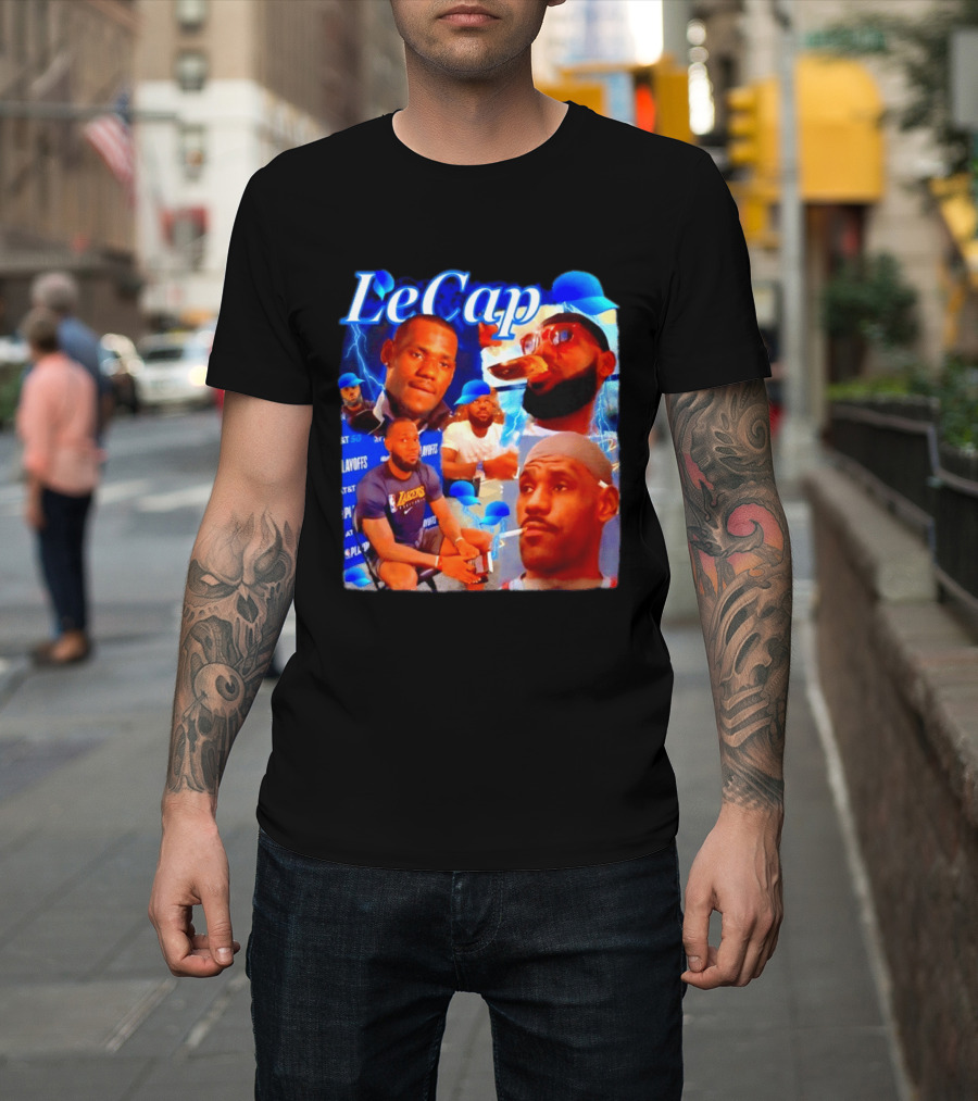 LeBron James LeCap Lakers Playoffs Meme T-Shirt