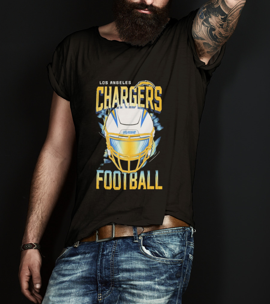 Los Angeles Chargers Football Helmet 2026 Season Team Spirit T-Shirt