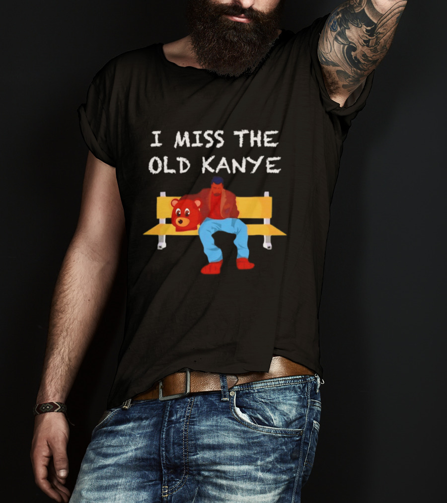 I Miss The Old Kanye Bear College Dropout Bench Scene T-Shirt