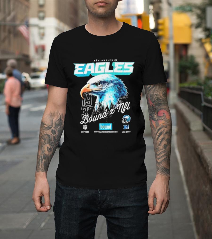 Philadelphia Eagles Bound NFC East 1933 Bird Head Helmet NFL T-Shirt