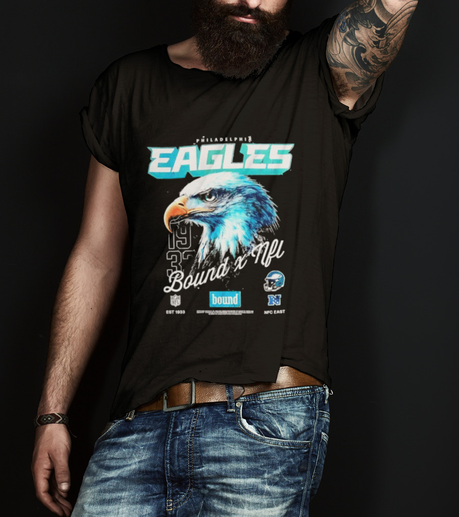 Philadelphia Eagles Bound NFC East 1933 Bird Head Helmet NFL T-Shirt