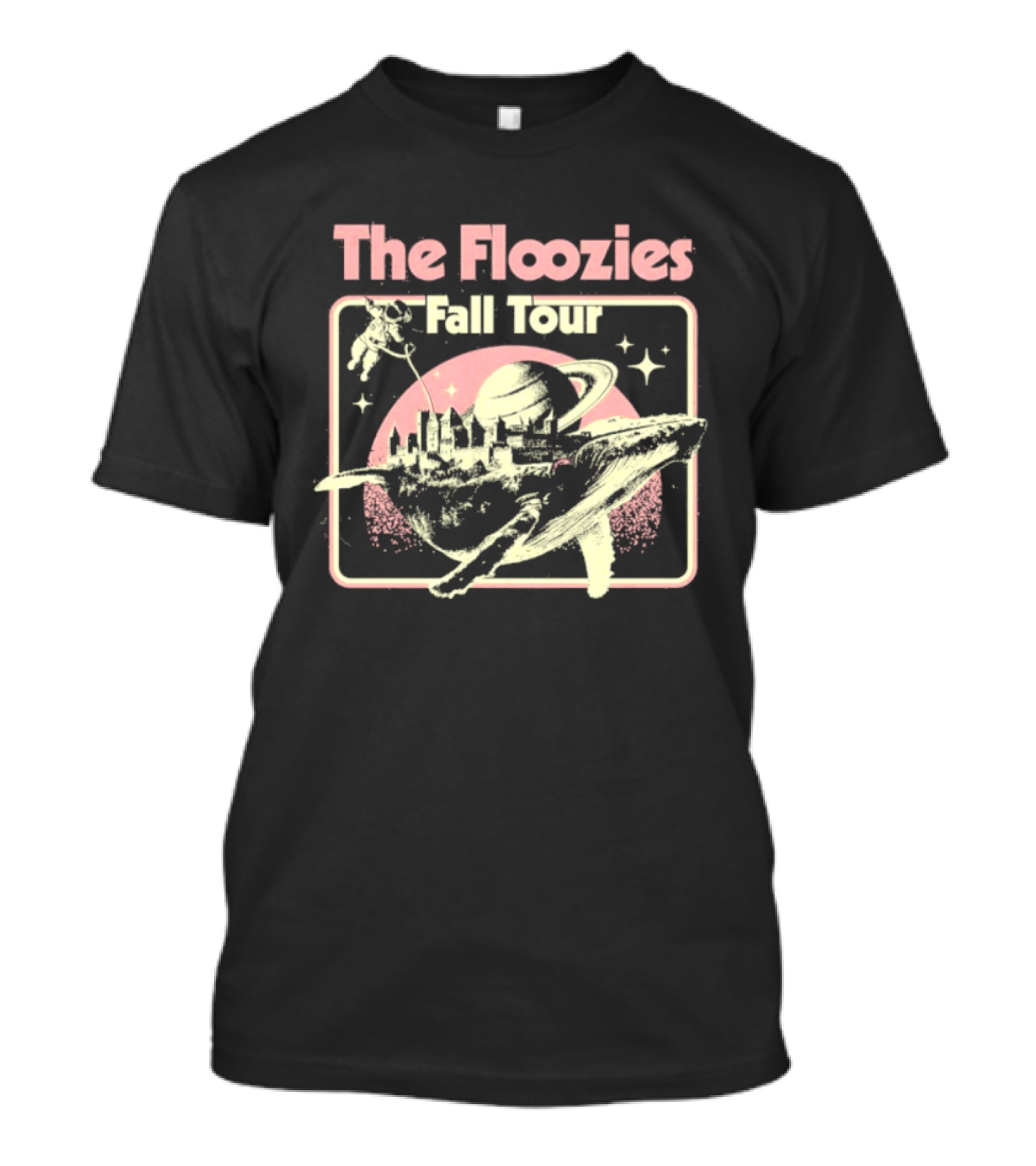The Floozies Fall Tour Astronaut Whale Castle Space Adventure T-Shirt