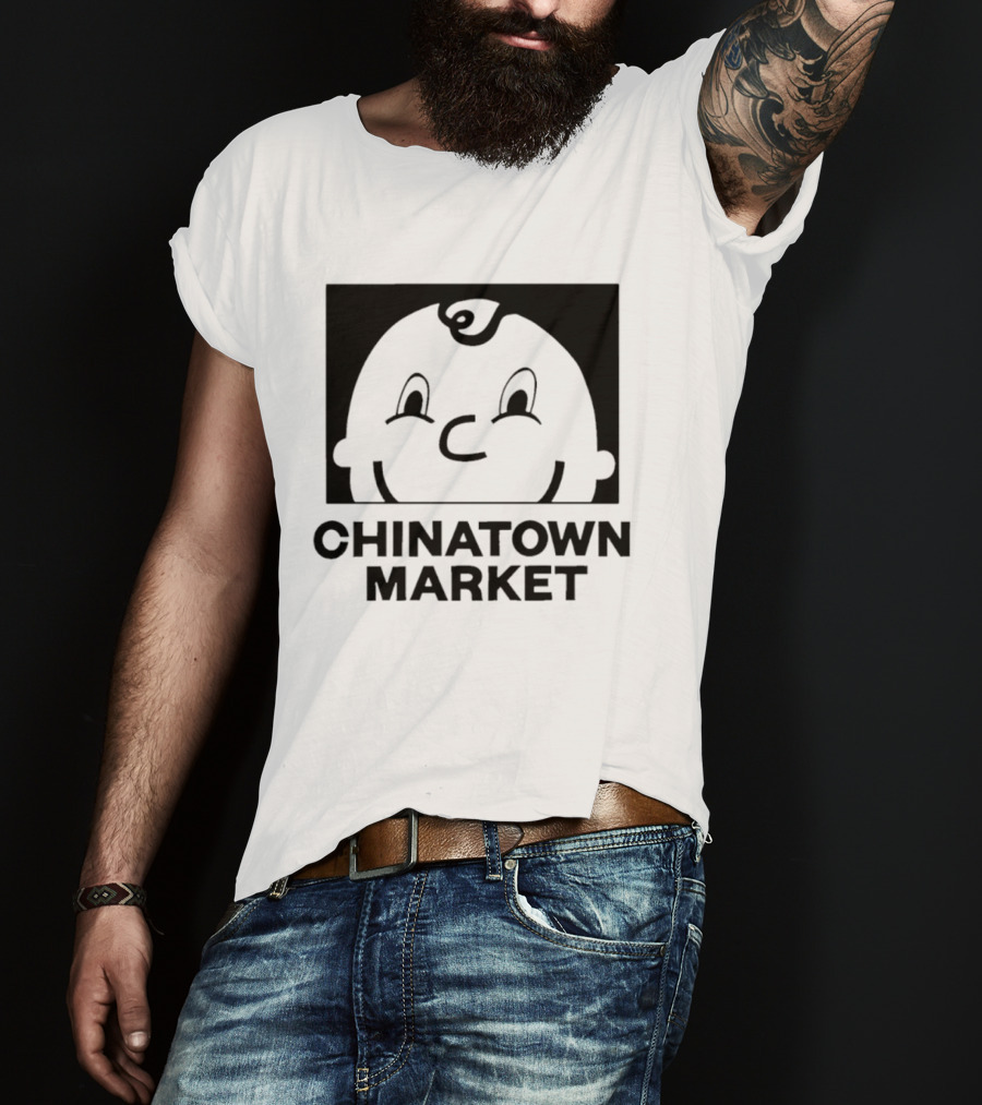 Chinatown Market Smiley Face Retro Cartoon T-Shirt