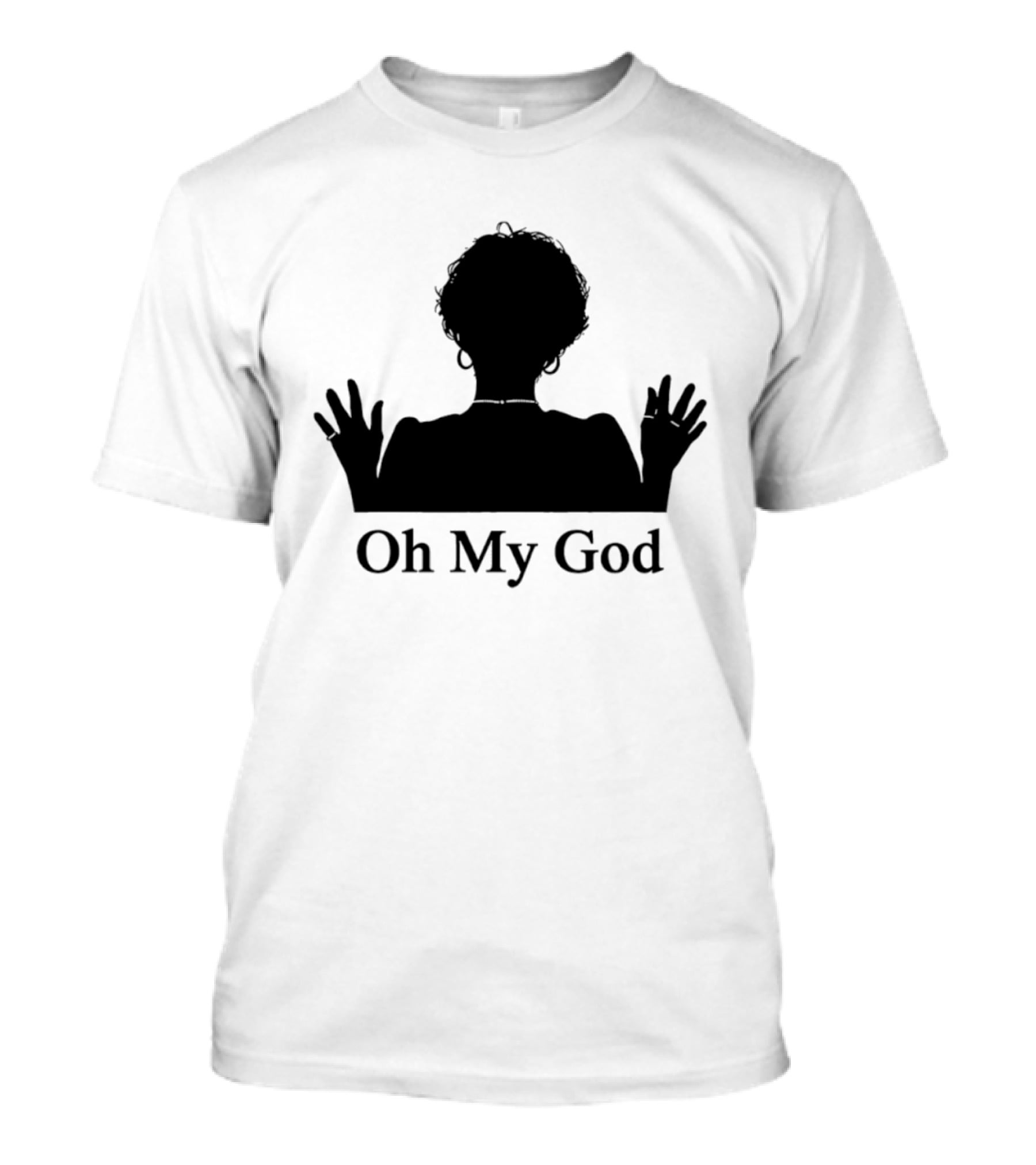 Oh My God Silhouette Hands Up Expression T-Shirt