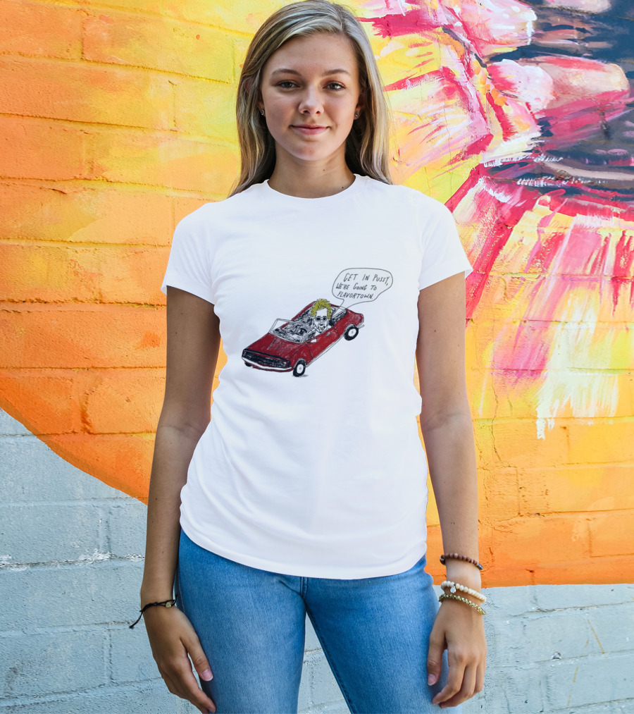 Guy Fieri Get In Pussy We're Going To Flavortown Car Scene T-Shirt