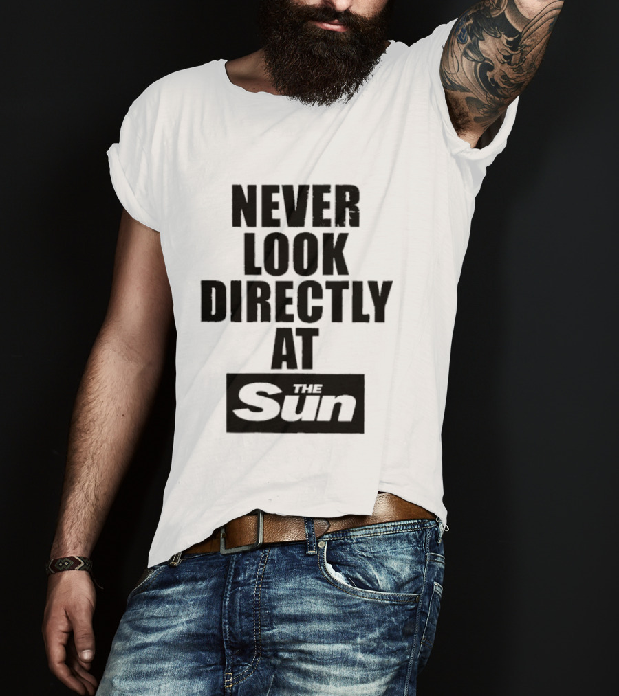 Never Look Directly At The Sun Solar Eclipse Warning T-Shirt