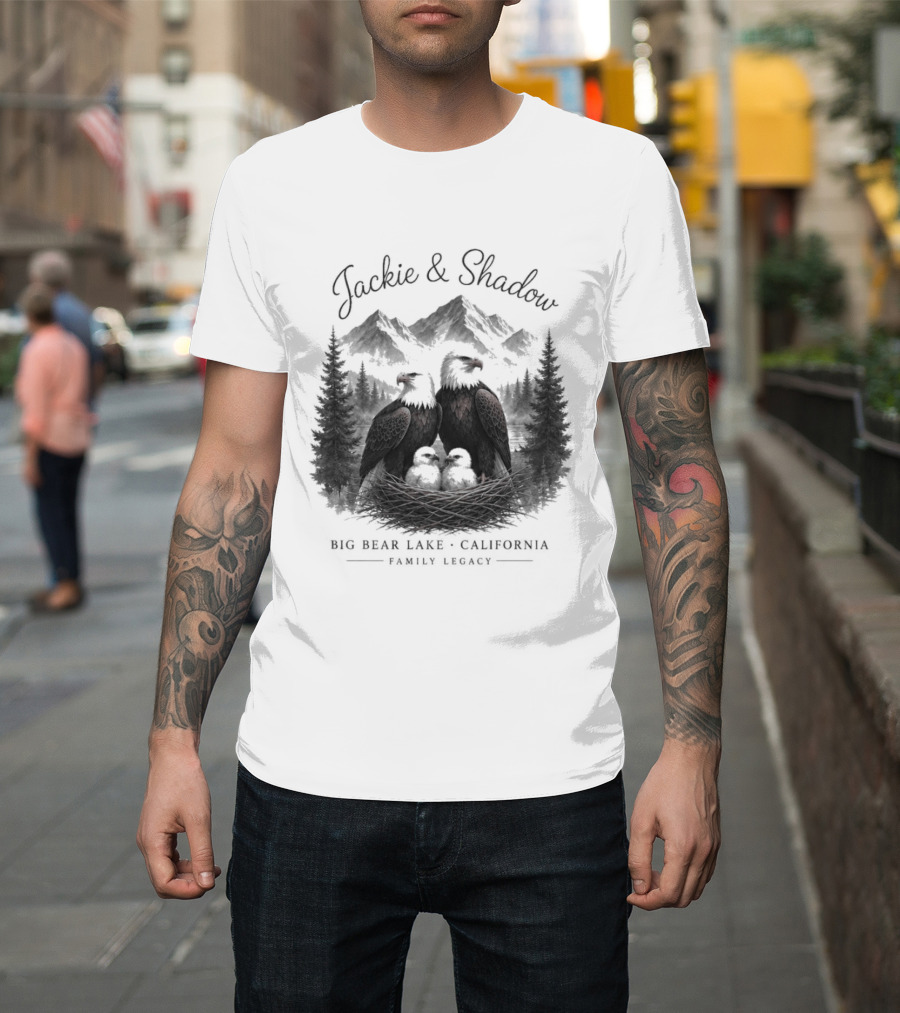 Jackie And Shadow Bald Eagles Big Bear Lake California Family Legacy T-Shirt