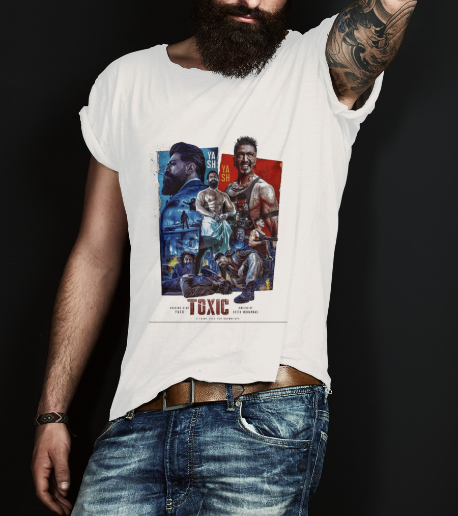 Yash Toxic A Fairy Tale For Grown Ups Rugged Warrior Action Adventure T-Shirt