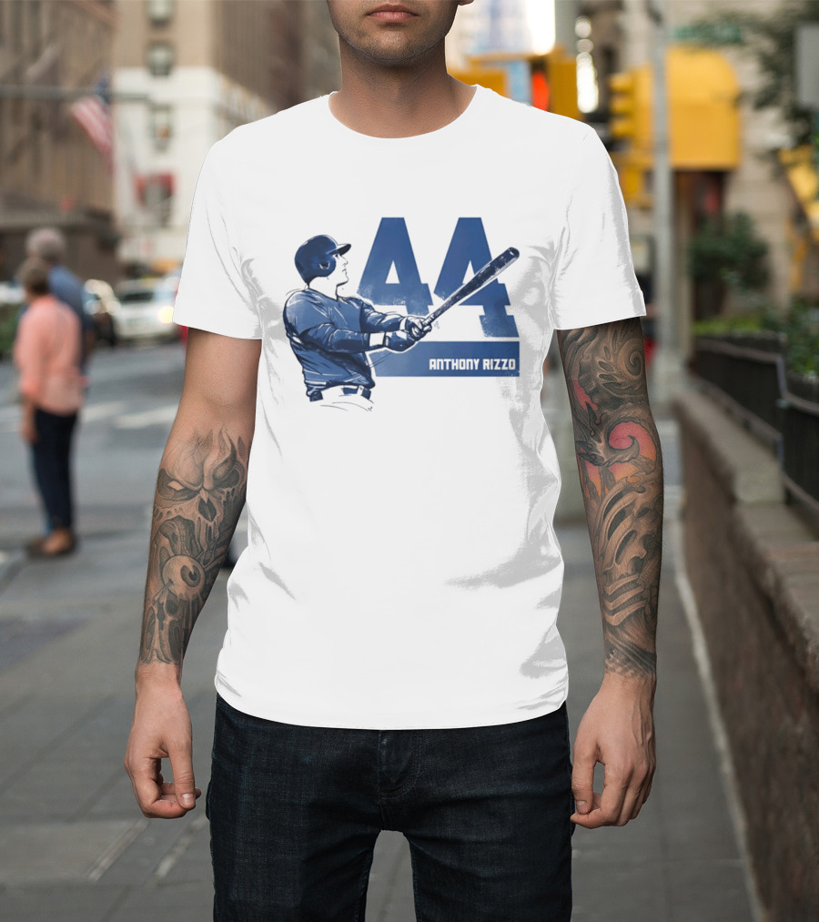 Anthony Rizzo 44 Swing Chicago Cubs Slugger T-Shirt
