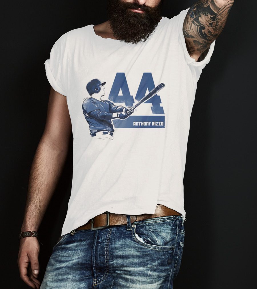 Anthony Rizzo 44 Swing Chicago Cubs Slugger T-Shirt