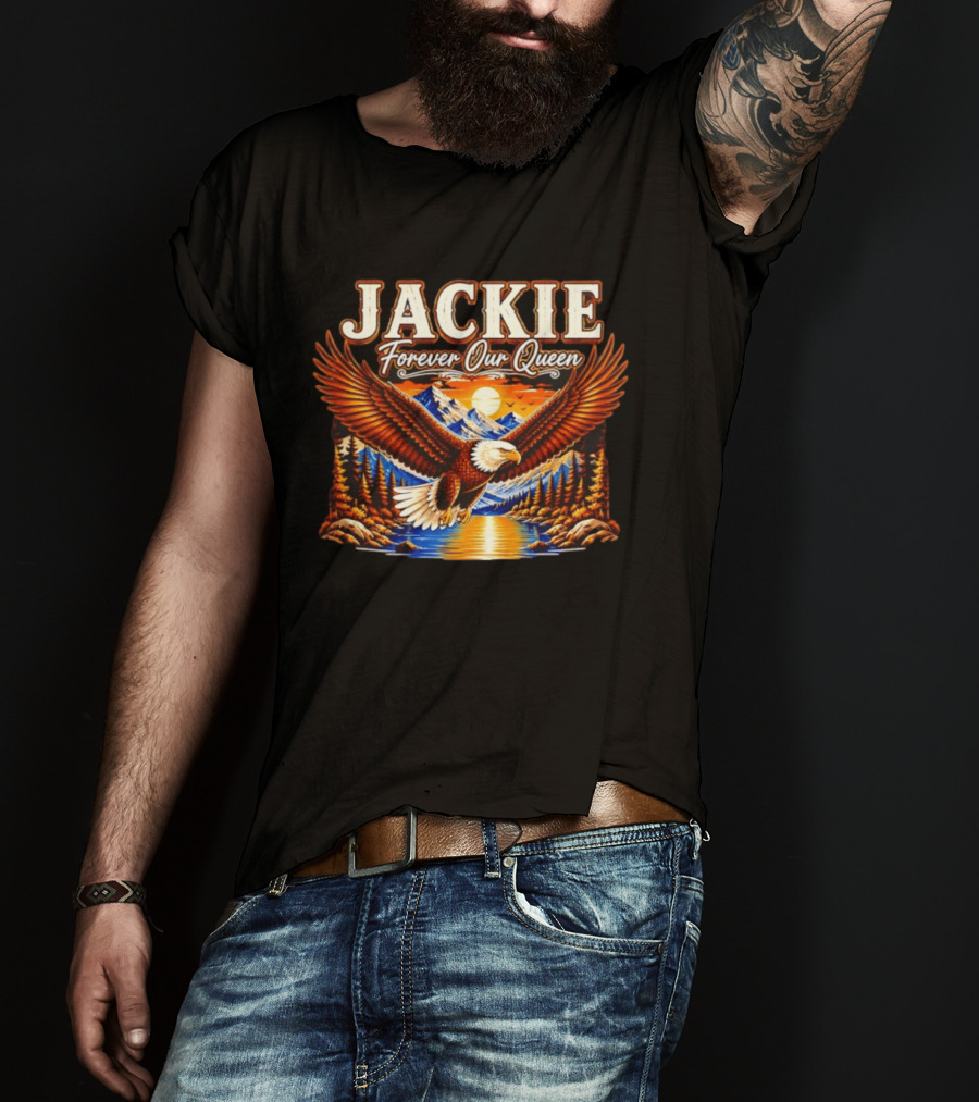 Jackie Forever Our Queen Majestic Eagle Mountain Sunset T-Shirt