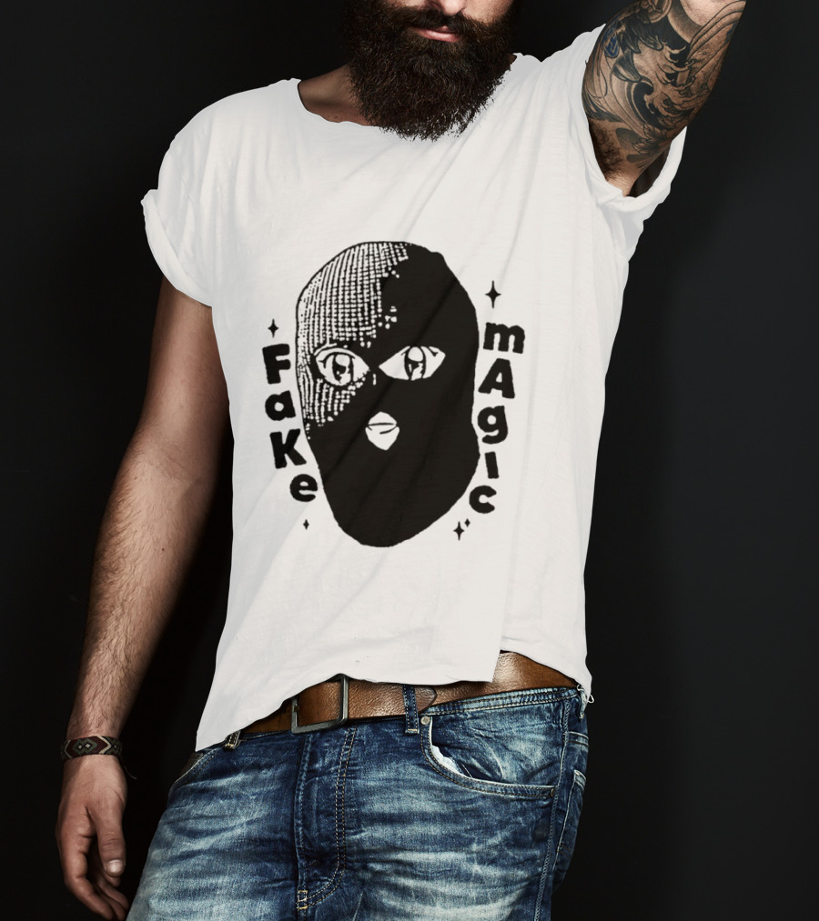 Fake Magic Anime Eyes Balaclava Ski Mask T-Shirt