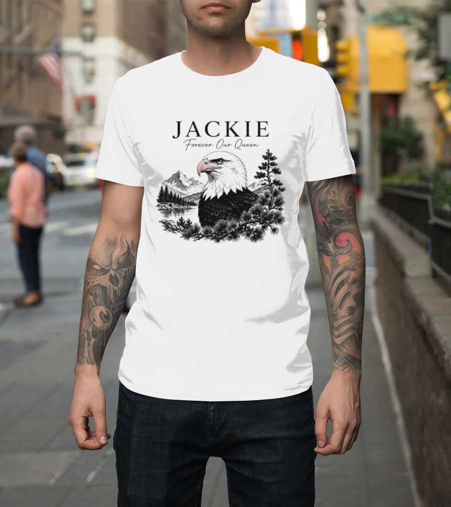 Jackie Forever Our Queen Eagle Mountain Landscape T-Shirt