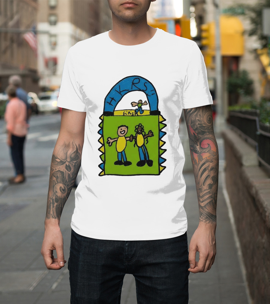 HKRS Kanick Healthy Running Series Fun Finish Line Kids Drawing T-Shirt
