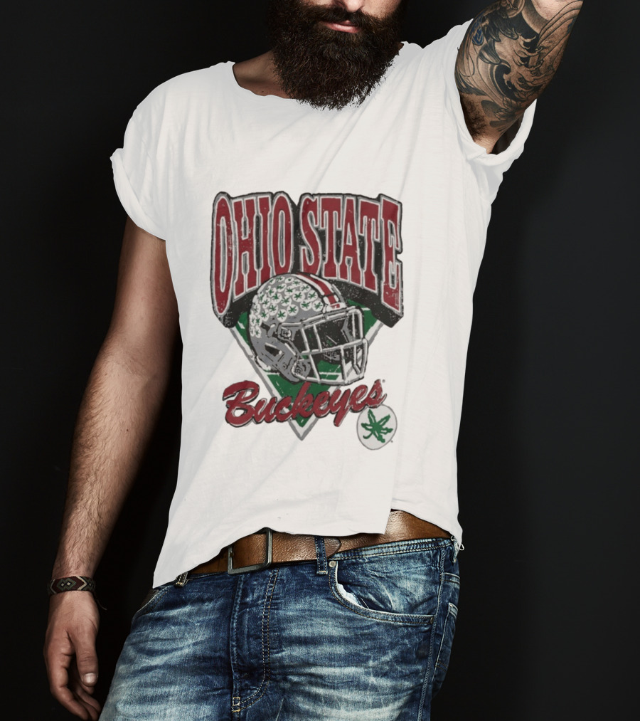 Ohio State Buckeyes Helmet Football Pride T-Shirt