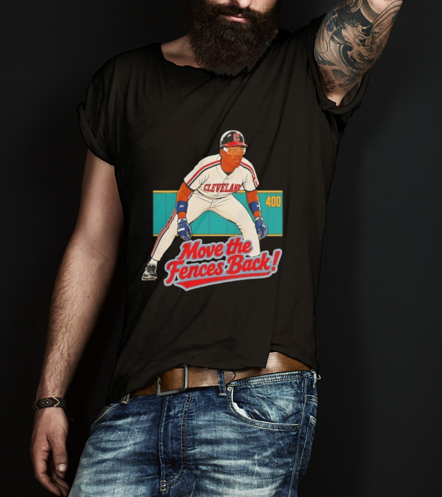 Move The Fences Back Cleveland Indians Alex Cole 400 T-Shirt