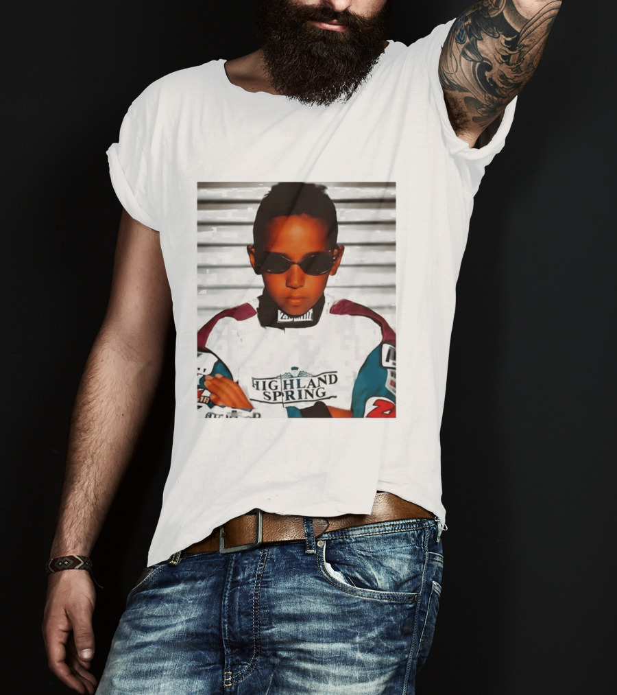Lewis Hamilton Highland Spring Racing Attire Youthful Champion T-Shirt