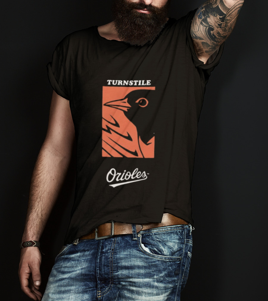 Baltimore Orioles Turnstile 2026 These Birds Not Meant To Fly Alone Two Sided T-Shirt