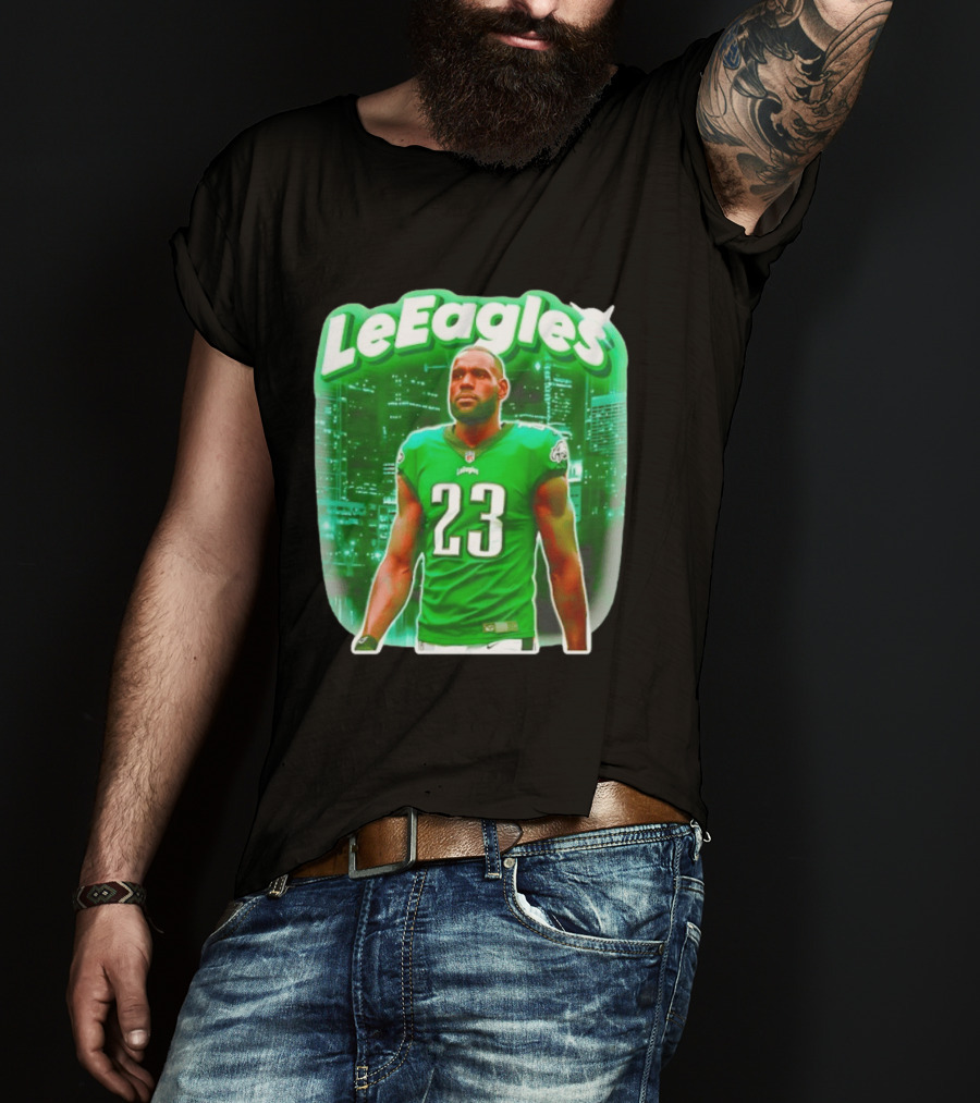LeBron James LeEagles Philadelphia Eagles 23 Jersey T-Shirt