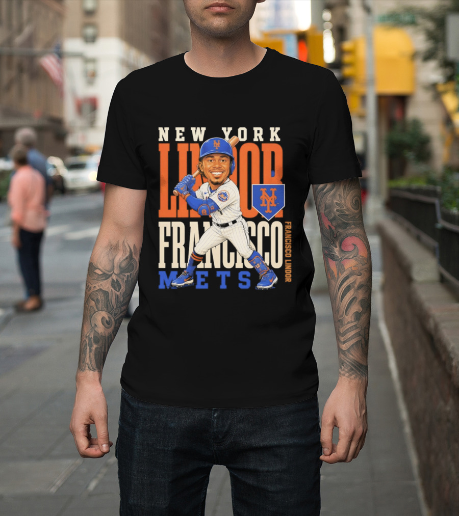 New York Mets Francisco Lindor Character 2026 MLB Season T-Shirt