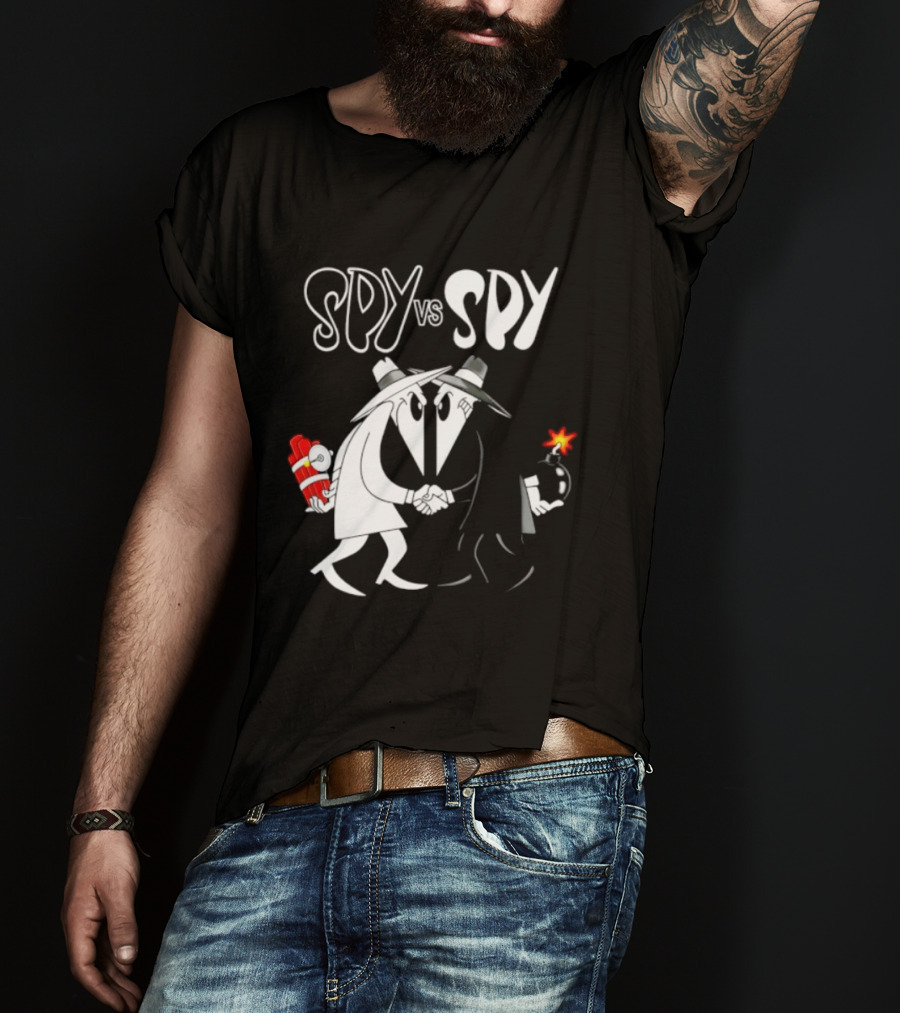 Spy Vs Spy Mad Magazine Comic Strip Cold War Classic Characters Showdown T-Shirt
