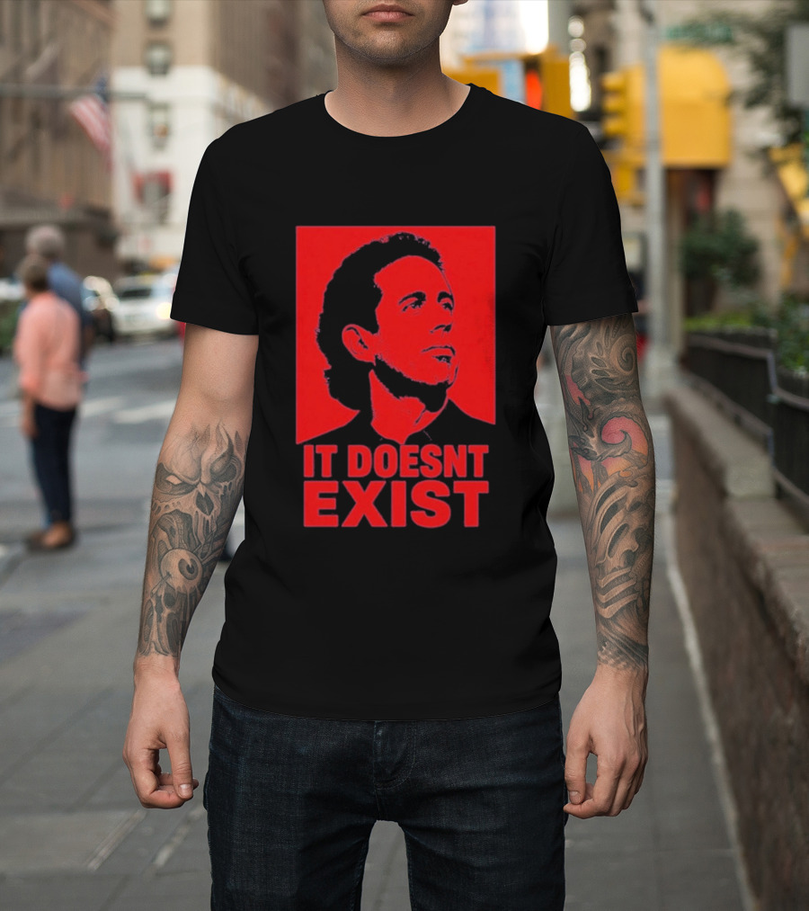 Jerry Seinfeld It Doesn't Exist Bold Red T-Shirt