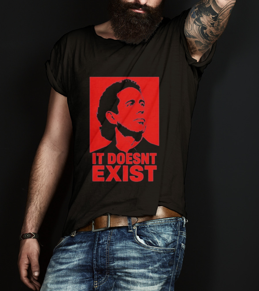 Jerry Seinfeld It Doesn't Exist Bold Red T-Shirt