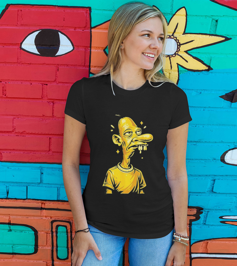 Neegy Manny Gold Statue Cartoon Character Original T-Shirt