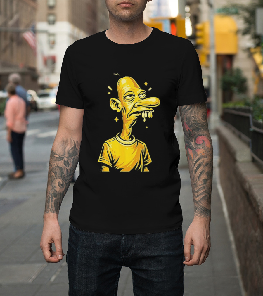 Neegy Manny Gold Statue Cartoon Character Original T-Shirt