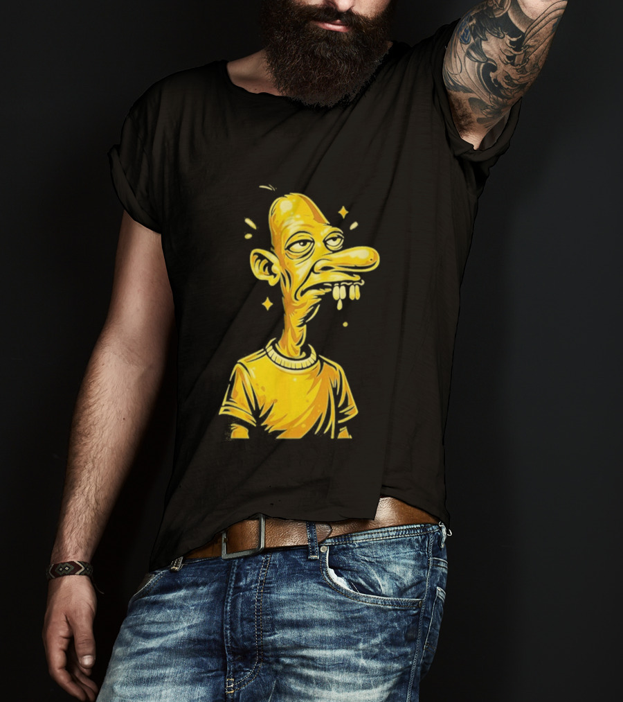 Neegy Manny Gold Statue Cartoon Character Original T-Shirt