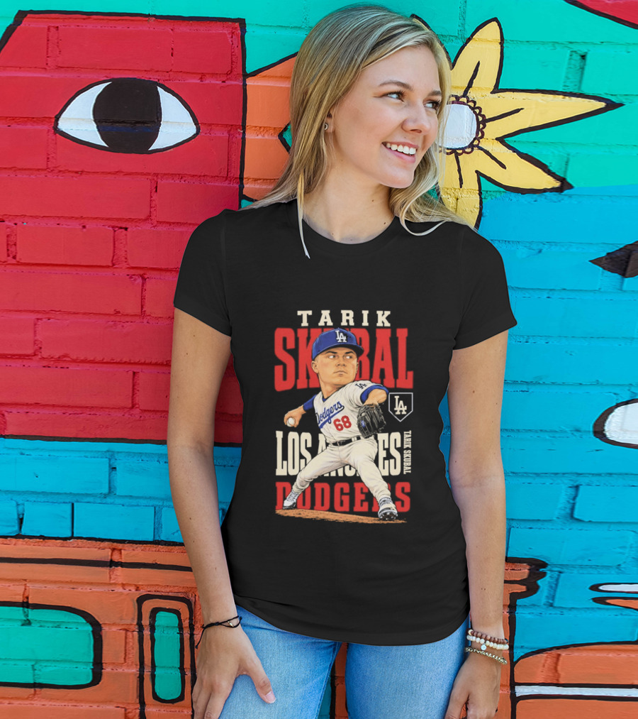 Tarik Skubal Los Angeles Dodgers 2026 MLB Season Dodgers 68 Caricature T-Shirt