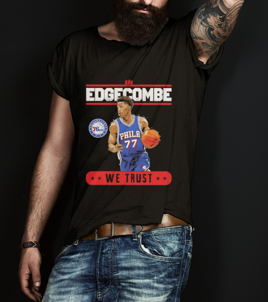 Philadelphia 76ers VJ Edgecombe In Edgecombe We Trust T-Shirt