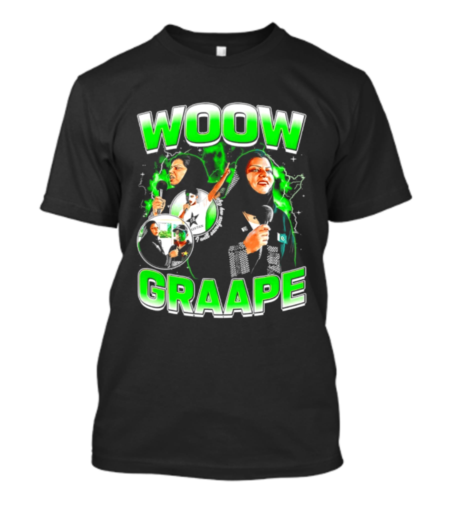 WOOW Graape I Will Sacrifice My Life For Pakistan Enthusiastically T-Shirt