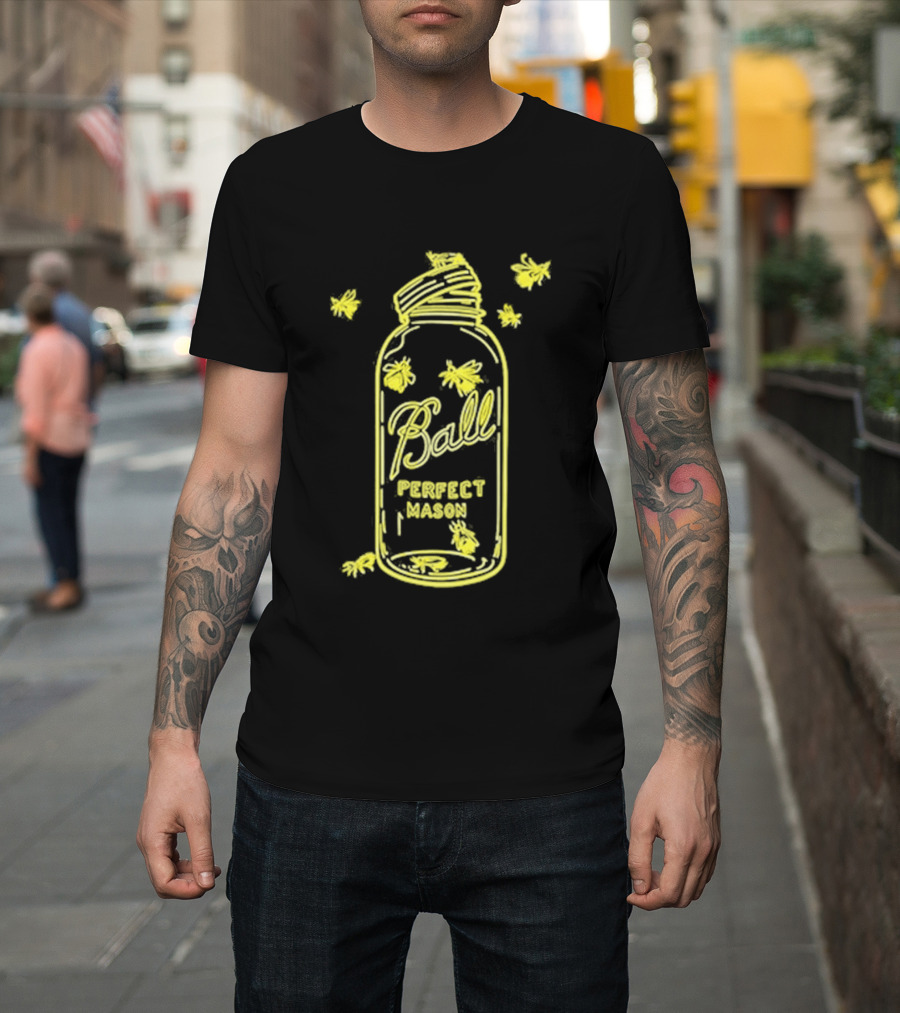 Ball Perfect Mason Jar Firefly Glow T-Shirt