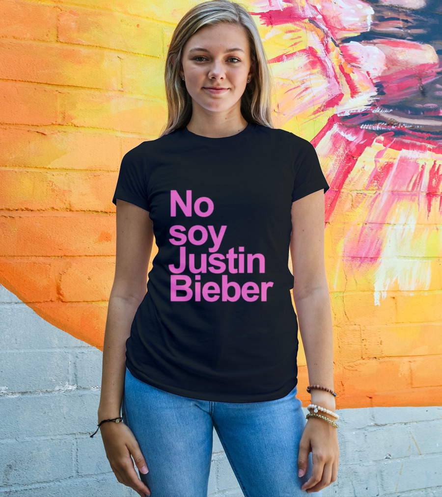 No Soy Justin Bieber Pop Music Celebrity Merchandise T-Shirt