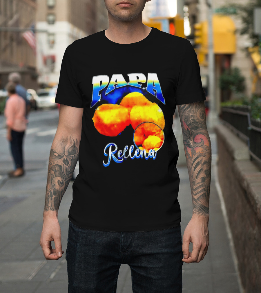 Papa Rellena Bold Text Potato Dish T-Shirt
