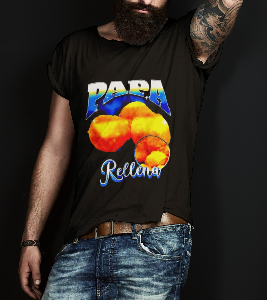 Papa Rellena Bold Text Potato Dish T-Shirt