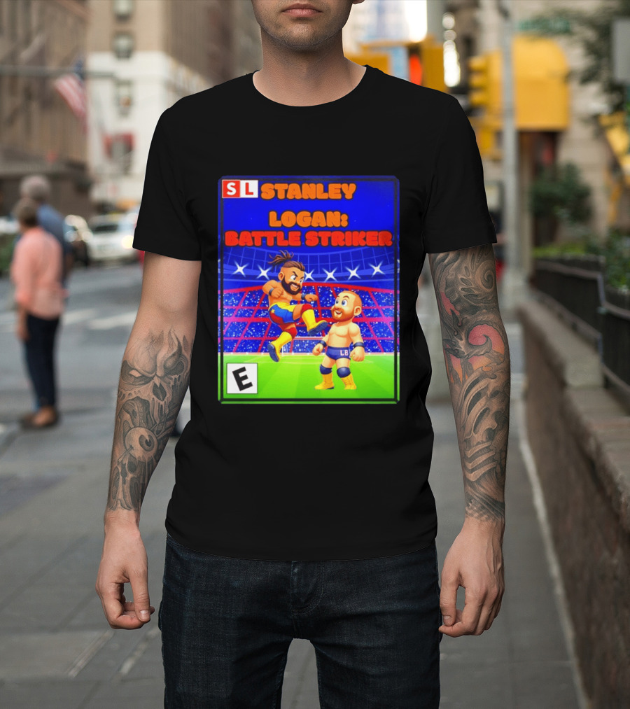 Stanley Logan Battle Striker Wrestling Game Cover T-Shirt